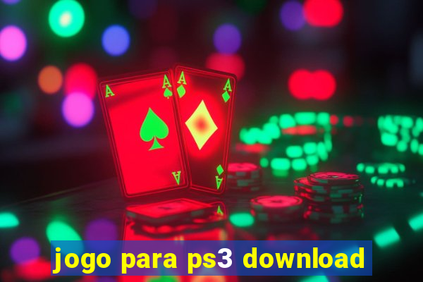 jogo para ps3 download